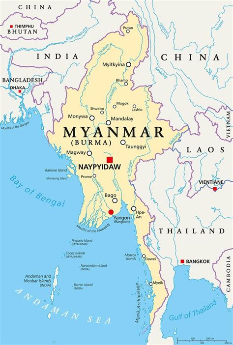 capital of burma country|Myanmar Maps & Facts .